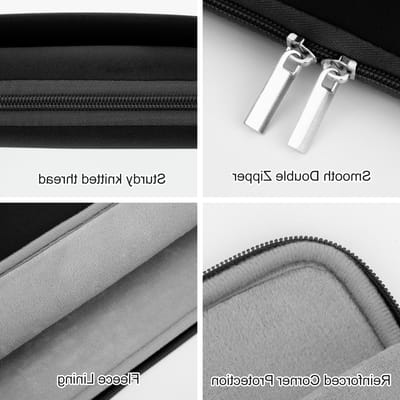 Draagbare 13 Inch Laptop Sleeve voor Macbook Air en Pro, Schokbestendig en Gevoerde Tas met Voorvak voor Bescherming en Gemak