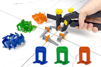 Tegelnivelleringssysteem met Clips en Wiggen voor Perfecte Tegelvoegen