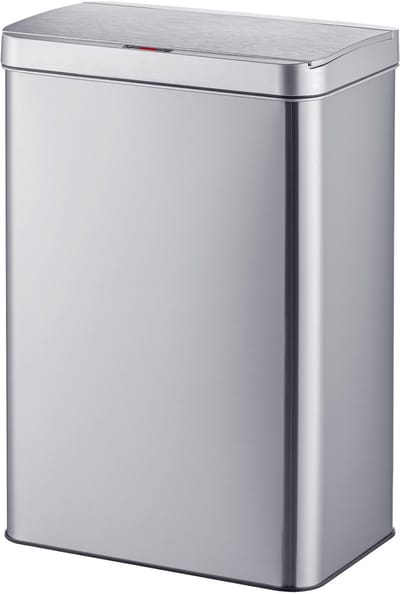 Vuilnisbak - met sensor - 60 l - zilver
