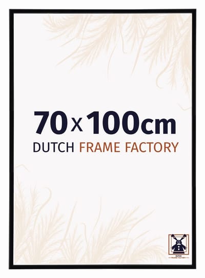 Fotolijst 70x100 cm - Kunststof - Zwart Hoogglans - Angers