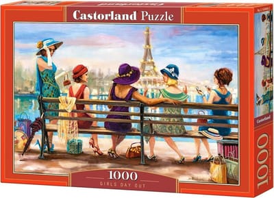 Castorland Girls Day Out – Puzzel – 1.000 stukjes – Satijnen afwerking – Perfecte pasvorm – Europese kwaliteit