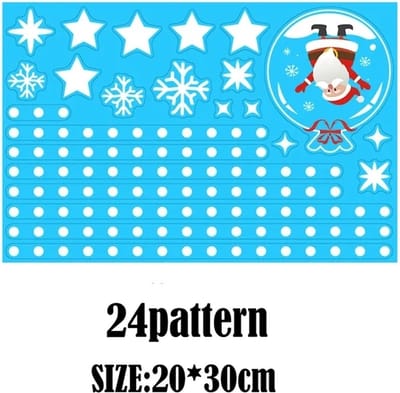 Raam Decoratie - Raamdecoratie - Kerst - Raamstickers - Glassticker - Vrolijk Kerstfeest - Decor Voor Thuis - Kinderkamer - Nieuw Jaar Stickers