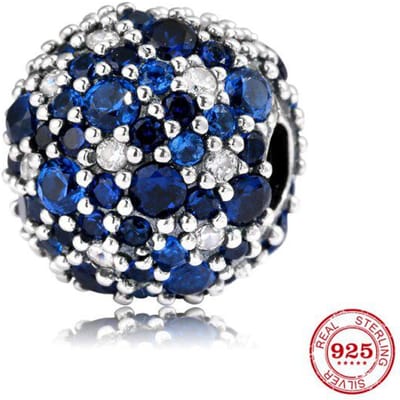 Nieuwe 925 Sterling Zilveren Bedel Kleurrijke Ronde Kralen Vorm Clips Lock Kraal Past Originele Europese Bedelarmband Sieraden gray