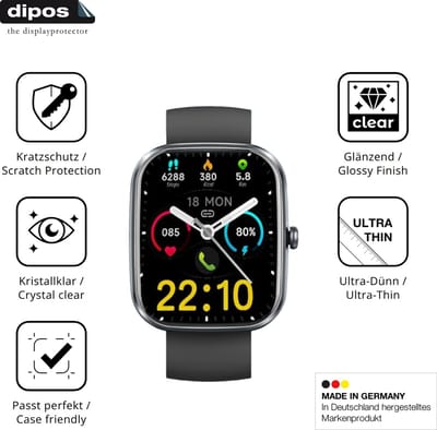 dipos – 6x Beschermfolie geschikt voor Donerton Y66 | Krasbestendige & heldere Screenprotector Ultra-Thin