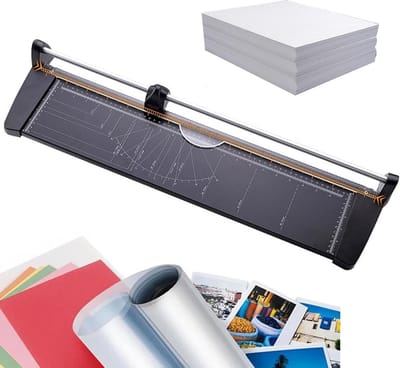 Heavy Duty Papiersnijder - Guillotine Snijder - Nauwkeurig Papier Snijden - Roestbestendige Metalen Plaat - A3/A2 Selectie - Zilver