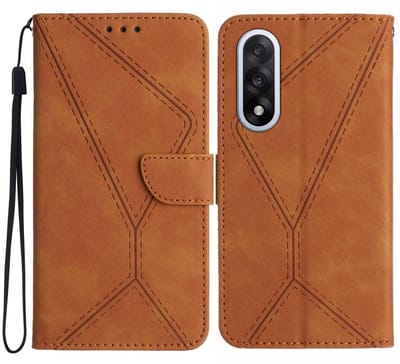 Coverup Hoesje - Geschikt voor OnePlus Nord 5 Hoesje - Coverup Book Case - Bruin