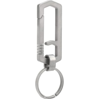 Titanium Legering Sleutelhanger EDC Tailleband Ophanggesp Sleutelring Buiten Bergbeklimming Haak gray