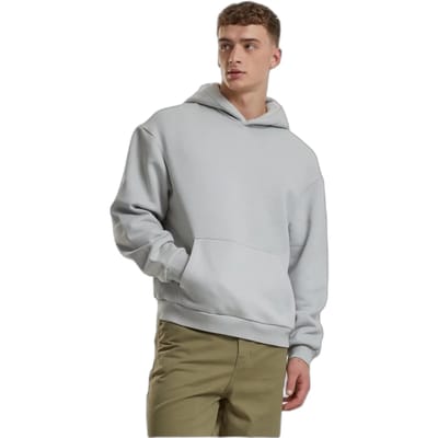 Urban Classics - Fluffy Hoodie/trui - S - Grijs