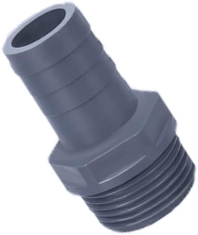 Draadconnector voor Slangen van Hard Plastic voor Aquariums, Watertanks en Zwembaden (G1"x30mm)
