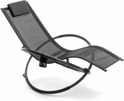 Ergonomische Inklapbare Schommelstoel - Zero Gravity Ligstoel voor Tuin en Buiten