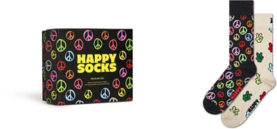 Happy Socks P000679 2-Pack Peace Socks Gift Set - maat 41-46