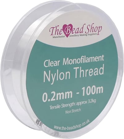 Onzichtbare nylondraad 0,2 mm - Sterke onzichtbare draad voor decoratie, naaien en kralen - 100 m spoel
