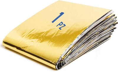 Isothermische Nooddeken 210 x 160 cm - Thermodeken voor Bescherming tegen Hitte en Kou - Lichtgewicht en Compact
