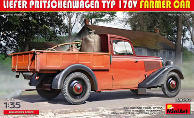 MiniArt Modelbouwpakket Militaire voertuigen - 38060 Liefer Pritschenwagen TYP 170V Farmer Car Plastic - 1:35 - Modelbouw