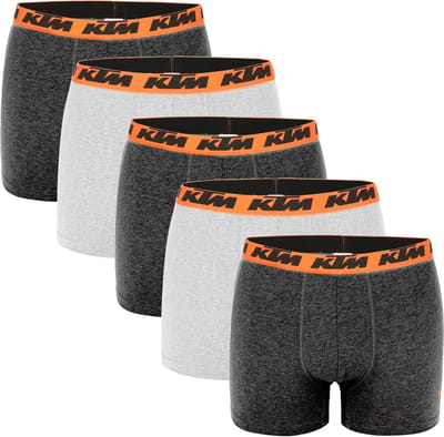 KTM by FREEGUN Boxershorts voor heren, ondergoedbroek, herenboxer, set van 5