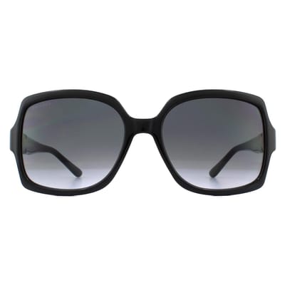 Jimmy Choo Square Dames Black Dark Gray Gracient zonnebril