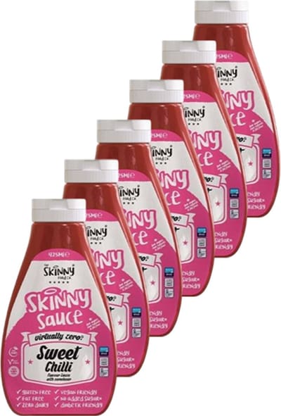 Skinny Food Co | Zero Calorie Sauce | Sweet Chili | 6 stuks | 6 x 425 ml