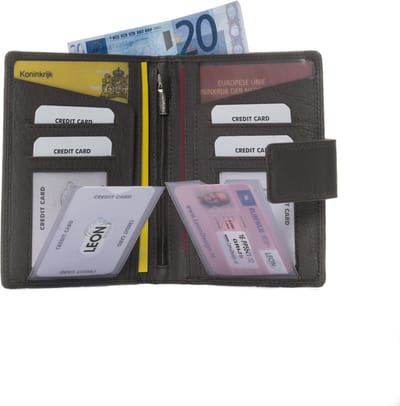 Paspoort hoesje - Paspoorthouder - Documentenmap - Paspoorthoes - Paspoort -Paspoort tasje - Paspoorthoesje - Paspoort cover - Paspoort etui - Paspoorthoes leer - Reisdocumenten - Sale - Gadgets - Leer - Paspoort organizer - Gele boekje - Kado - 15