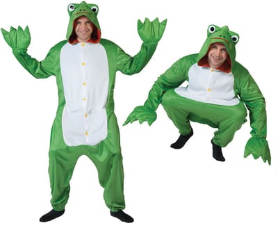 Groen kikkerpak voor carnaval
