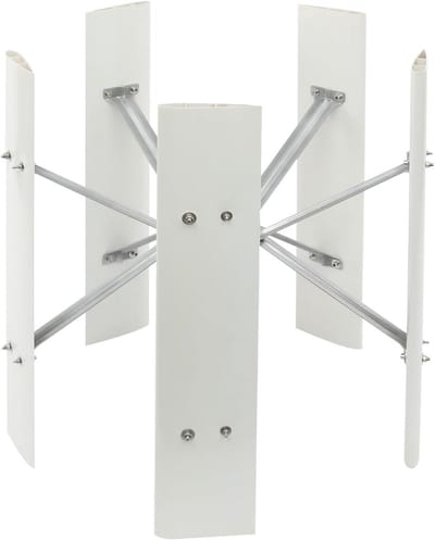 Windturbine Generator - Windmolen Stroom - Energie Opwekken - 5 Bladen - 100W 24V - Wit
