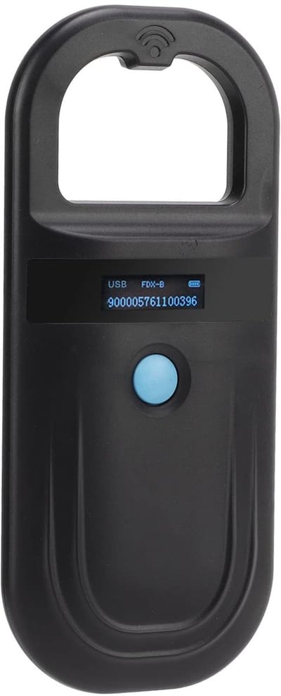 Allecto - Microchip scanner voor huisdieren - Draagbaar - Hoge helderheid - Geschikt voor katten - Milieuvriendelijk - Eenvoudige bediening