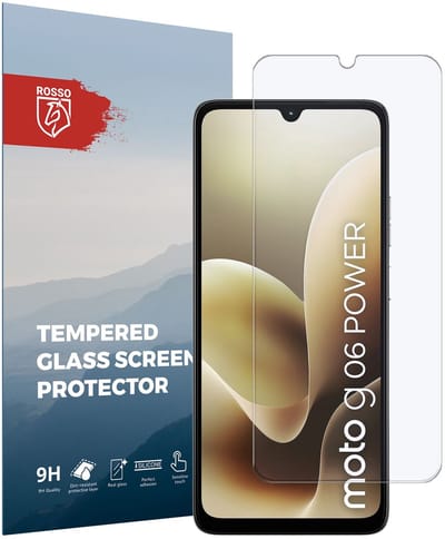 Rosso Screen Protector Geschikt voor Motorola Moto G06 / G06 Power | 9H Tempered Glass | Glasplaatje | Beschermlaag | Beschermglas | 9H Hardheid