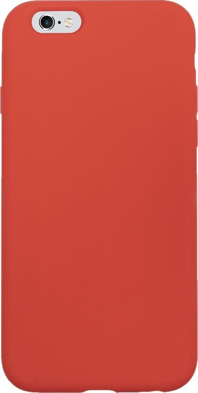 BMAX Siliconen hard case hoesje geschikt voor Apple iPhone 6/6s / Hard Cover / Beschermhoesje / Telefoonhoesje / Hard case / Telefoonbescherming - Rood