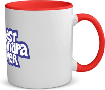 Akyol - best granpa ever koffiemok - theemok - rood - Opa - opa - cadeautje - kado - beste ooit - 350 ML inhoud