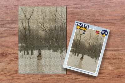 Puzzel Winter in de Scheveningse bosjes - Schilderij van Anton Mauve - Legpuzzel - Puzzel 500 stukjes