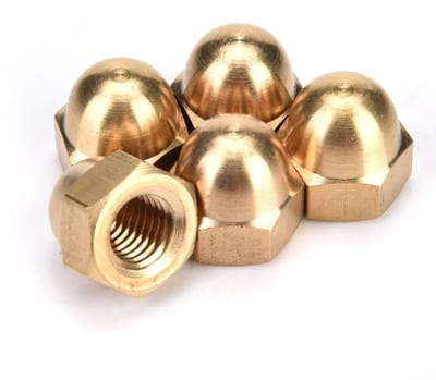 Dome Nuts en Acorn Hex Nuts voor Bescherming van Voertuig Bevestigingen - 20 Stuks M3 Messing Doppen