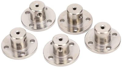 5-Pack 2mm Flens Koppeling Connectoren voor DIY RC Model Motoren, Stalen Accessoires en Schacht Fittingen voor Precisieprojecten