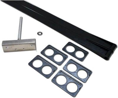 Schroefdraad Reparatie - Schroefdraadset - Deur Reparatie - Gelegeerd Staal - 128 cm - Zwart
