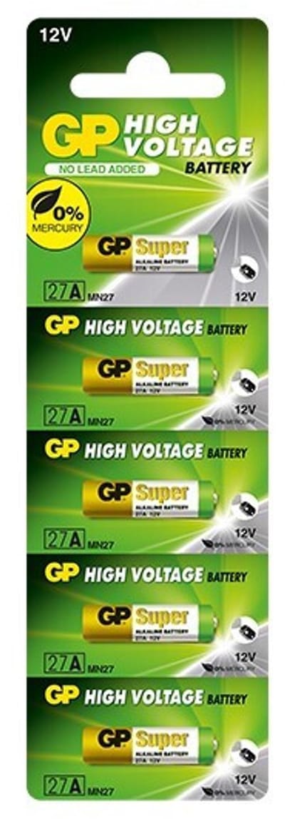 Gp Batteries 27A Mn27 X5 Voor Auto-Afstandsbedieningen En Multifunctionele Apparaten