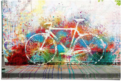 Poster Where is the bike gone - 61 x 91,5 - Papier - REINDERS