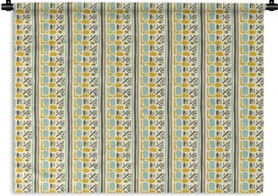Wandkleed - Wanddoek - Inca - Patronen - Abstract - 120x90 cm - Wandtapijt