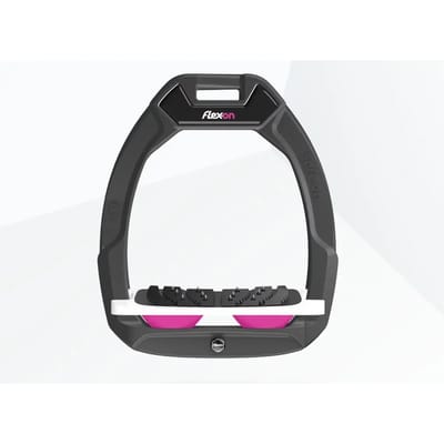 Veiligheidsstijgbeugels Incliné Ultra Grip Anthraciet/Wit/Roze Flex-On Safe-On