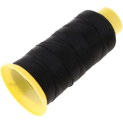 200 meter gebonden nylon naaigaren voor bekleding leer wit 200 Meters zwart