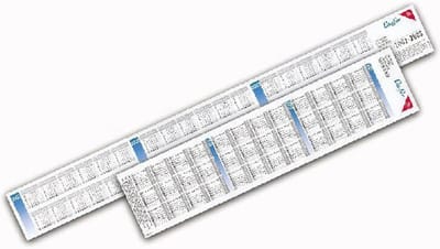 Reservekalender voor bureauonderleggers