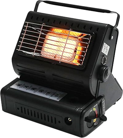 Elektrische verwarming - Buitenverwarmer Terras - Buitenruimte Verwarmen - Dubbele standen - 25 cm - Zwart