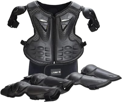 Kinder Beschermingsset - Motorcross Gear - Actieve Sport - Volledige Lichaamsbescherming - 3-10 Jaar - Oranje