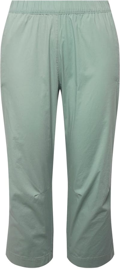 Ulla Popken - Dames - 7/8-broek Ruby voorgevormde knieën rechte pijpen - Licht mosgroen - Maat 62