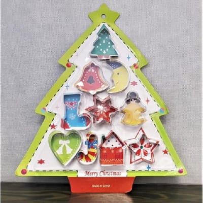 EIZOOK Kerst Thema Koekjes uitstekers - 10 stuks - koekjes - fondant - deeg - klei