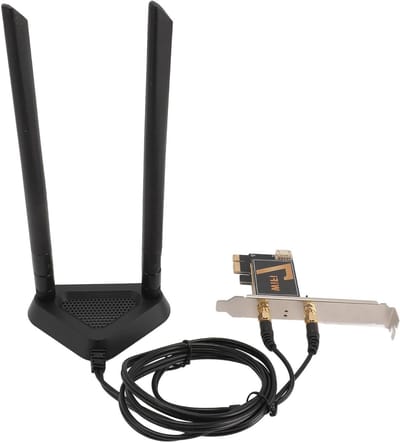Draadloze WiFi Kaart - Netwerkadapter PCI-E - Snelle Internetverbinding - WiFi7 Technologie - 8DB Antenne - Niet gespecificeerd