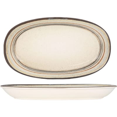 Bonna Serveerschaal - Cortado - Porselein - 34x19 cm - set van 2