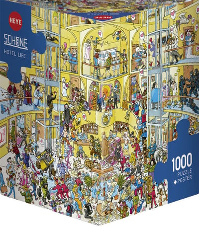 Heye Puzzel Hotel Life 1000 3hkg.