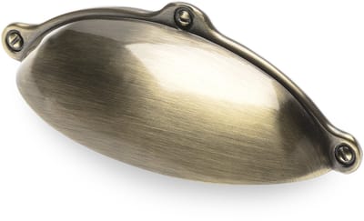 Meubelgreep ERIKA Boorgatafstand 64 mm Messing gebruineerd Schelphandgreep van SOTECH