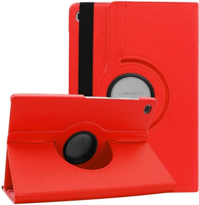 Hoes Geschikt voor Samsung Galaxy Tab S6 lite (2022 / 2021) Hoes - 360 graden draaibare tablethoes - Rood