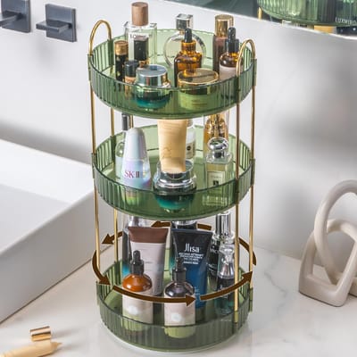 Unyqoos® Luxe 360 Graden Draaibare Cosmetica- en Skincare Organizer voor Elke Kamer