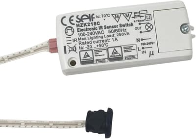 Elektronisch Relais - Sensor Module - Industriële Automatisering - 230 Volt Werking - Compact Formaat - Grijs