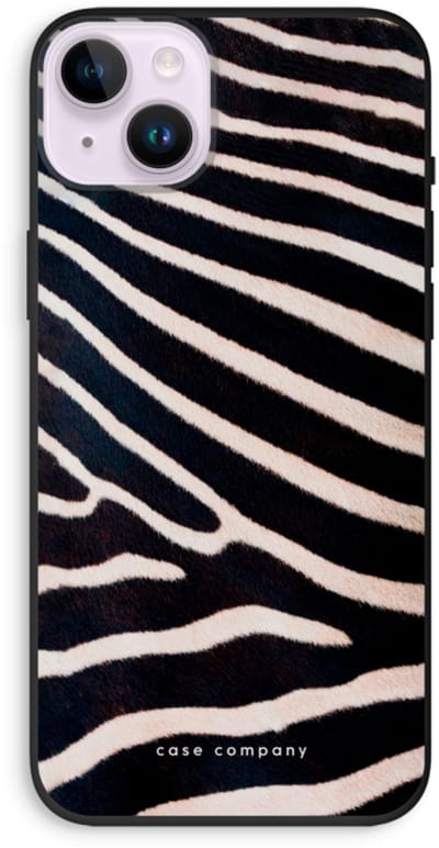 Case Company® - Hoesje geschikt voor iPhone 14 Plus hoesje - Zebra - Biologisch Afbreekbaar Telefoonhoesje - Bescherming alle Kanten en Schermrand